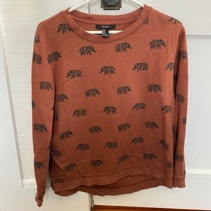 Elephants Crew Neck Sweater